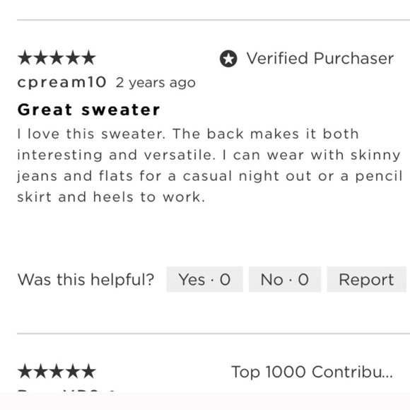 nwot • loft • square stripe pleated sweater - Picture 3 of 7